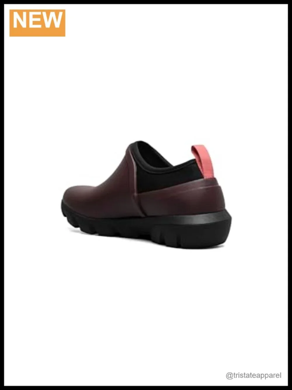 Waterproof Rain Boots with Neoprene Lining Slip-On Ankle Bootie